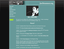 Tablet Screenshot of joestrummer.org